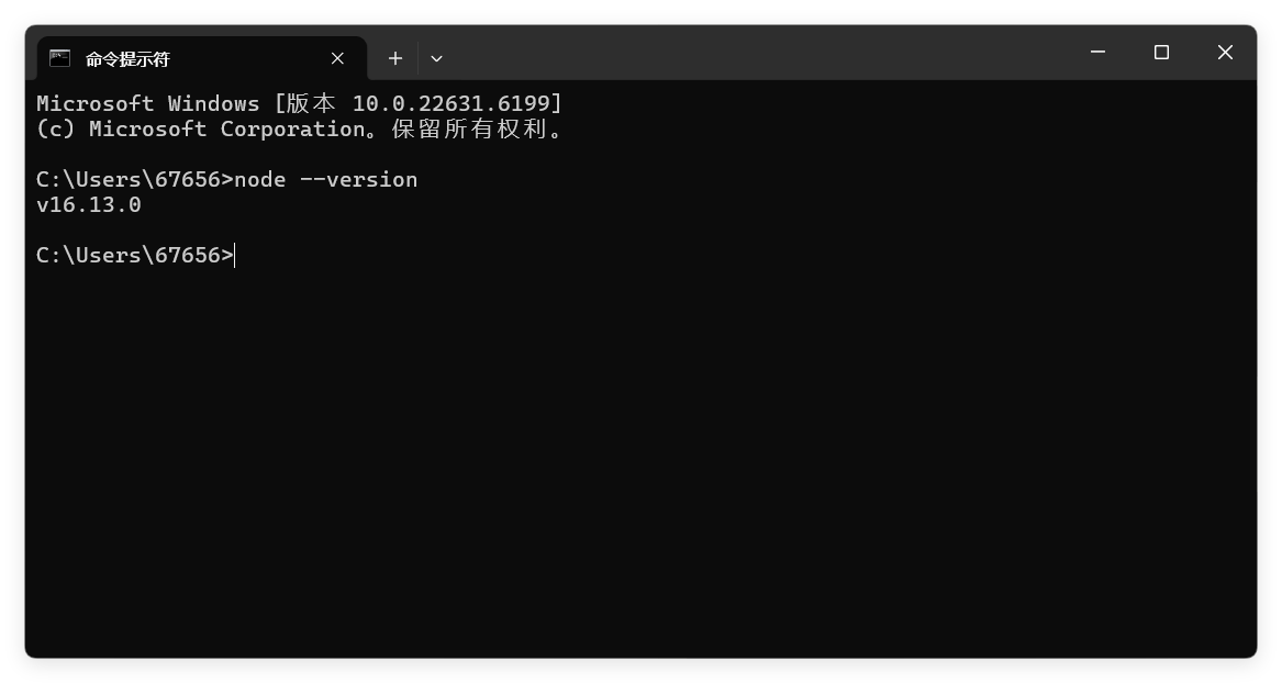 确认 Node 版本